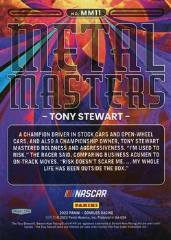 2023 Donruss - Metal Masters Checkers #MM11 Tony Stewart Back