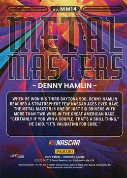 2023 Donruss - Metal Masters Cracked Ice #MM14 Denny Hamlin Back