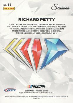 2023 Donruss - NASCAR 75th Anniversary #33 Richard Petty Back