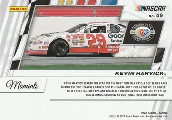 2023 Donruss - NASCAR 75th Anniversary #49 Kevin Harvick Back
