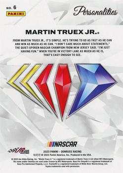 2023 Donruss - NASCAR 75th Anniversary Holo #6 Martin Truex Jr. Back