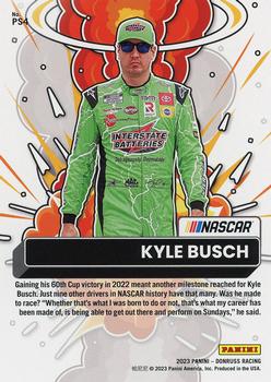 2023 Donruss - Power Squad Cracked Ice #PS4 Kyle Busch Back