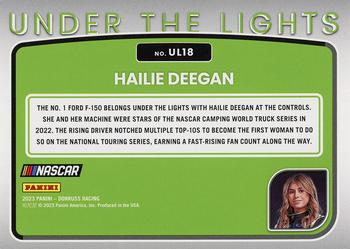 2023 Donruss - Under The Lights #UL18 Hailie Deegan Back