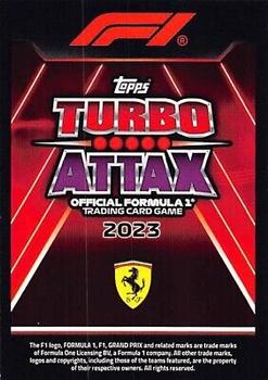 2023 Topps Turbo Attax F1 #23 Charles Leclerc Back
