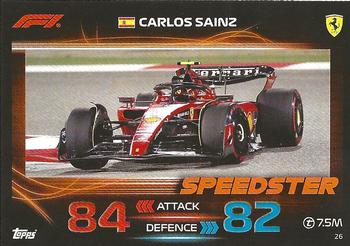 2023 Topps Turbo Attax F1 #26 Carlos Sainz Front
