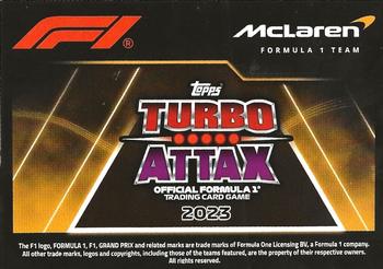 2023 Topps Turbo Attax F1 #46 McLaren Team Logo Back