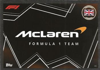 2023 Topps Turbo Attax F1 #46 McLaren Team Logo Front