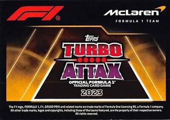2023 Topps Turbo Attax F1 #47 2023 F1 Car Back