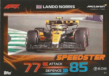 2023 Topps Turbo Attax F1 #51 Lando Norris Front