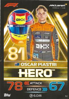 2023 Topps Turbo Attax F1 #52 Oscar Piastri Front
