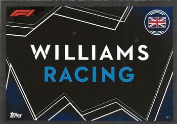2023 Topps Turbo Attax F1 #91 Williams Team Logo Front