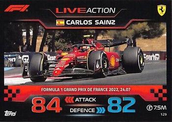 2023 Topps Turbo Attax F1 #129 Carlos Sainz Front