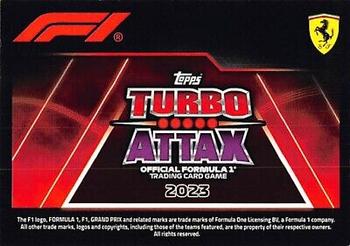 2023 Topps Turbo Attax F1 #148 Charles Leclerc Back
