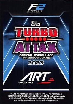 2023 Topps Turbo Attax F1 #197 Théo Pourchaire Back
