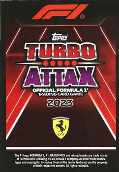 2023 Topps Turbo Attax F1 #267 Charles Leclerc Back