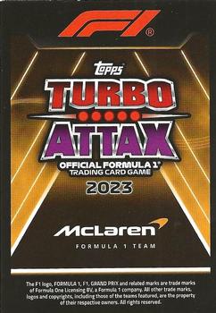 2023 Topps Turbo Attax F1 #324 Oscar Piastri Back