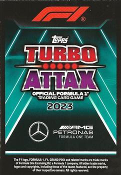 2023 Topps Turbo Attax F1 #332 Lewis Hamilton Back