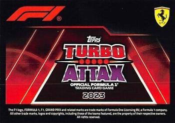 2023 Topps Turbo Attax F1 - Jumbo Tin Exclusives #JUM 2 Charles Leclerc Back