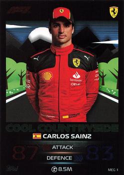 2023 Topps Turbo Attax F1 - Mega Tin Exclusives #MEG 1 Carlos Sainz Front