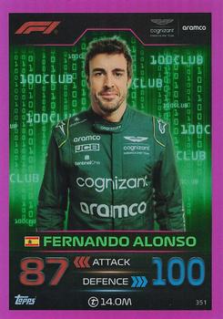 2023 Topps Turbo Attax F1 - Pink #351 Fernando Alonso Front