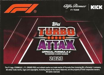 2023 Topps Turbo Attax F1 - Cyan #55 Alfa Romeo Team Logo Back
