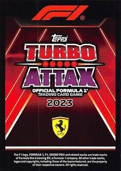 2023 Topps Turbo Attax F1 - Cyan #300 Charles Leclerc Back