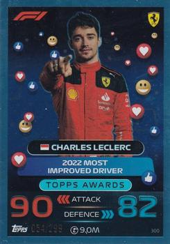 2023 Topps Turbo Attax F1 - Cyan #300 Charles Leclerc Front