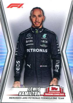 2023 Topps Formula 1 International Trading Card Day #NTCD-F2 Lewis Hamilton Front