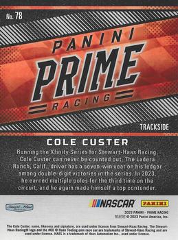 2023 Panini Prime #78 Cole Custer Back
