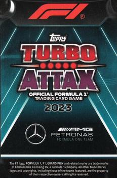 2023 Topps Turbo Attax F1 - Purple #350 Lewis Hamilton Back