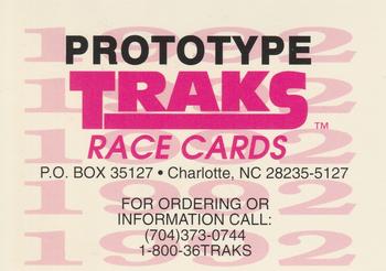 1992 Traks - Prototypes #NNO Kyle Petty Back