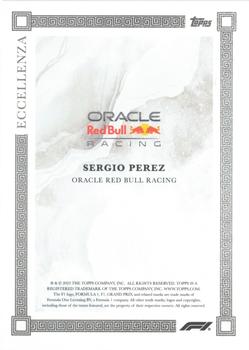 2023 Topps Eccellenza Formula 1 - Gray #NNO Sergio Perez Back