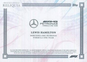 2023 Topps Eccellenza Formula 1 - Reliquia Gradient #NNO Lewis Hamilton Back
