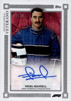 2023 Topps Eccellenza Formula 1 - Veterano Autographs Red #NNO Nigel Mansell Front