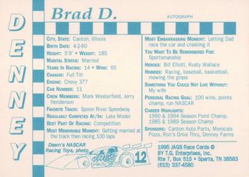 1995 Jags #12 Brad Denney Back