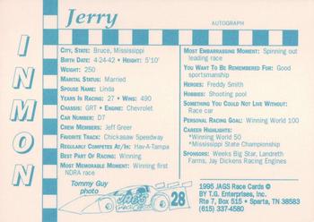 1995 Jags #28 Jerry Inmon Back