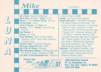 1995 Jags #37 Mike Luna Back