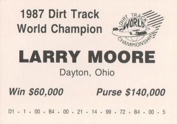 1993 Dirt Track World Championship #NNO Larry Moore Back
