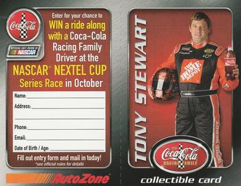 2006 Coca-Cola AutoZone - Full Game Pieces #NNO Tony Stewart Front