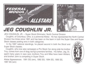 1998 Federal Mogul Allstars #NNO Jeg Coughlin Jr. Back