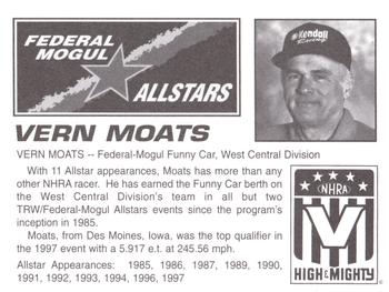 1998 Federal Mogul Allstars #NNO Vern Moats Back