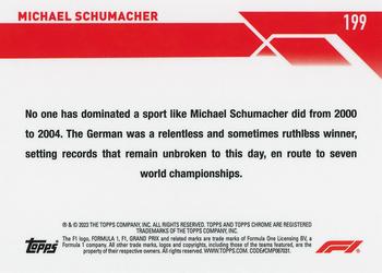 2023 Topps Chrome Formula 1 #199 Michael Schumacher Back