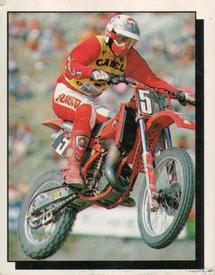 1987 Panini Motor Adventures Stickers #4 Moto Cross Bike Front