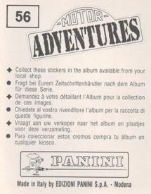 1987 Panini Motor Adventures Stickers #56 Bernard Giroux / Ari Vatanen / Cyril Neveu Back