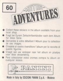 1987 Panini Motor Adventures Stickers #60 Walter Rohrl Back