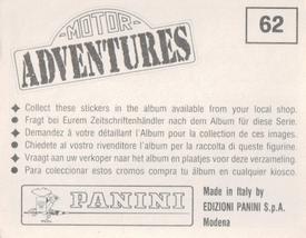 1987 Panini Motor Adventures Stickers #62 Timo Salonen Back