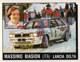 1987 Panini Motor Adventures Stickers #64 Massimo Biasion Front