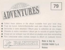 1987 Panini Motor Adventures Stickers #79 Moto Cross Race Start (right) Back