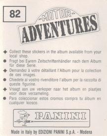 1987 Panini Motor Adventures Stickers #82 Moto Cross Race (right) Back