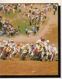 1987 Panini Motor Adventures Stickers #82 Moto Cross Race (right) Front